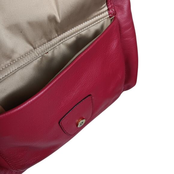 Red Coach Campbell Leather Hobo Shoulder Bag - Picture 5 of 11